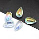 Transparent Glass Charms US-GLAA-H016-11K-1-2