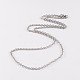 304 Stainless Steel Cable Chain Necklaces US-NJEW-JN01527-02-1