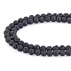 Synthetic Lava Rock Beads Strands US-G-S277-6mm-01-4