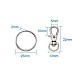Alloy Swivel Lobster Claw Clasps US-FIND-TA0001-01P-9