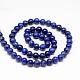 Natural Lapis Lazuli Round Beads Strands US-G-I181-10-8mm-2
