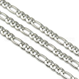 Stainless Steel Figaro Chains US-STAS-M032-45P-1mm