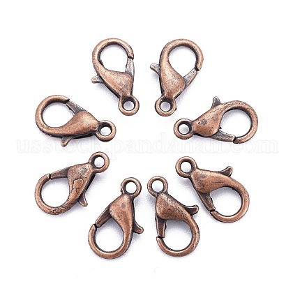 Zinc Alloy Lobster Claw Clasps US-E102-NFR-1