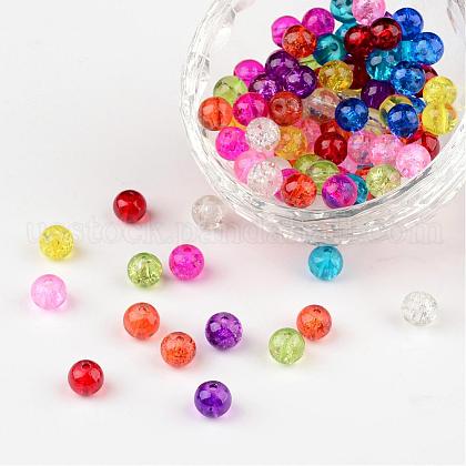 Mixed Crackle Glass Beads US-X-CCG-Q001-6mm-M-1