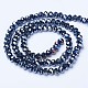 Electroplate Glass Beads Strands US-EGLA-A034-P6mm-B01-2