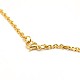 Fashionable 304 Stainless Steel Cable Chain Necklace Making US-STAS-A028-N081G-3
