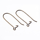 Brass Hoop Earrings Findings Kidney Ear Wires US-EC221-NFAB-3