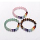 Stretch Buddhist Jewelry Multi-Color Gemstone Chakra Bracelets US-BJEW-JB01687-1