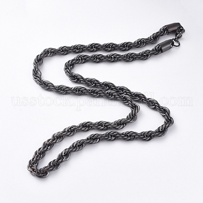 Trendy Men's Chain Necklaces US-NJEW-L450-08B-1