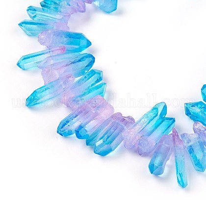 Natural Quartz Crystal Beads Strands US-G-K191-01A-1