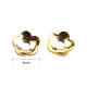 5-Petal Flower Brass Bead Caps US-KK-PH0010-16G-4