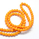 Baking Painted Glass Round Bead Strands US-DGLA-Q020-8mm-12-3