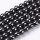 Magnetic Synthetic Hematite Beads Strands US-G-Q893-6mm-1
