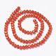 Opaque Solid Color Glass Beads Strands US-EGLA-A034-P4mm-D03-2