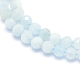 Natural Aquamarine Beads Strands US-G-E411-19D-3mm-3