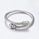 304 Stainless Steel Torque Bangles US-BJEW-G584-38P-3