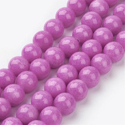 Natural Mashan Jade Round Beads Strands US-G-D263-10mm-XS30-1