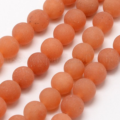 Natural Red Aventurine Beads Strands US-G-D675-10mm-1