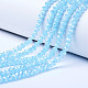Electroplate Glass Beads Strands US-EGLA-A034-J8mm-B05-1