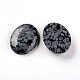 Oval Natural Snowflake Obsidian Cabochons US-G-I171-30x40mm-01-2