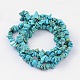 Dyed Natural White Jade Chip Beads US-G-R192-06-2