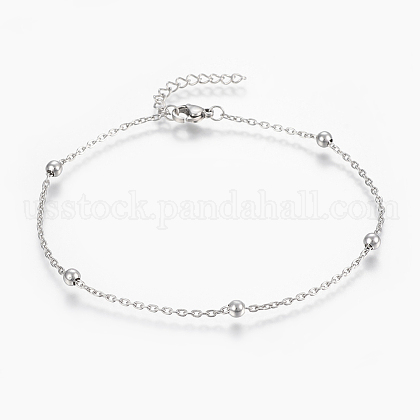 304 Stainless Steel Anklets US-AJEW-H013-02P-1