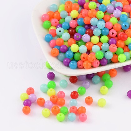 Fluorescent Acrylic Beads US-MACR-R517-6mm-M-1