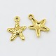 Tibetan Style Alloy Starfish/Sea Stars Charms US-GLF0463Y-NF-1