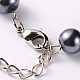 Glass Pearl Beads Anklets US-AJEW-AN00039-3