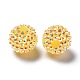 Chunky Resin Rhinestone Bubblegum Ball Beads US-CLAY-G007-11-1
