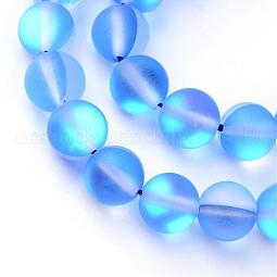 Synthetic Moonstone Beads Strands US-G-R375-8mm-A11