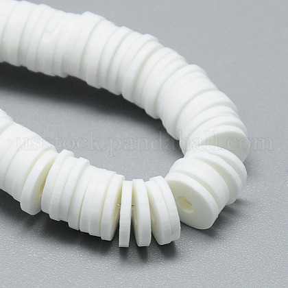 Handmade Polymer Clay Bead Strands US-CLAY-T002-6mm-37-1