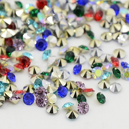 Grade AAA Pointed Back Resin Rhinestones US-CRES-R120-3.0mm-M-1