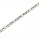 304 Stainless Steel Figaro Chain Necklace Making US-STAS-A028-N021P-2
