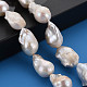 Natural Baroque Pearl Keshi Pearl Beads Strands US-PEAR-S019-04B-5