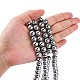 1Strand Grade A Non-Magnetic Synthetic Hematite Beads Strands US-X-G-S096-10mm-3-5