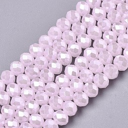 Electroplate Glass Beads Strands US-EGLA-A034-J8mm-A09