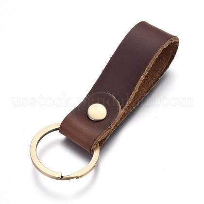 Cowhide Leather Keychain US-KEYC-WH0014-A02-1