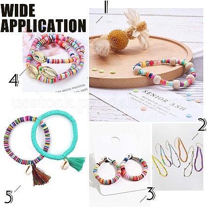 Handmade Polymer Clay Beads&nbsp;US-CLAY-R067-3.0mm-01-3