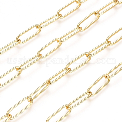 Soldered Brass Paperclip Chains US-CHC-D025-03G-1