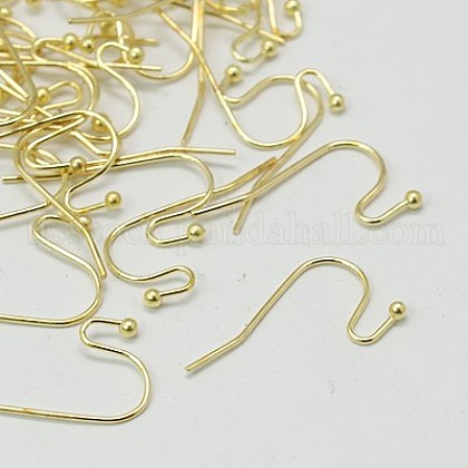 Brass Earring Hooks US-J0JQN-G-NF-1