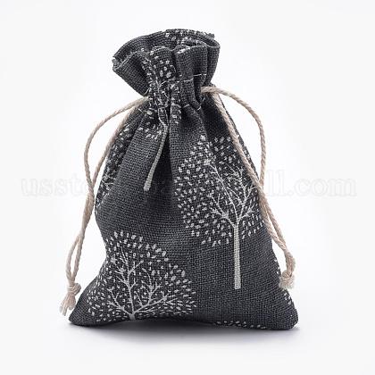 Polycotton(Polyester Cotton) Packing Pouches Drawstring Bags US-ABAG-T006-A21-1
