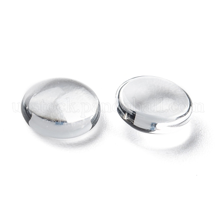 Transparent Glass Cabochons&nbsp;US-GGLA-R026-8mm-3
