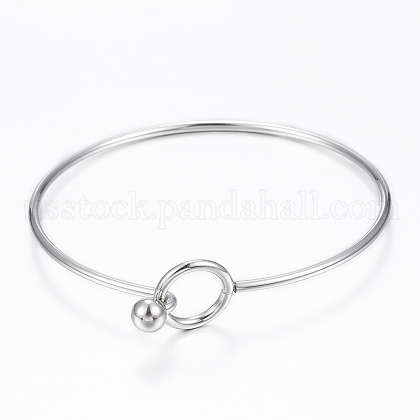 304 Stainless Steel Bangle US-BJEW-H530-01P-1