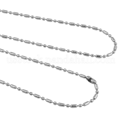 304 Stainless Steel Ball Chain Necklace US-CHS-PH0002-01-1.5mm-1
