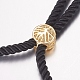 Nylon Twisted Cord Bracelet Making US-MAK-F019-04G-3