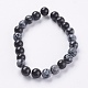Natural Snowflake Obsidian Beads Strands US-G-G515-8mm-01-2