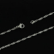 304 Stainless Steel Singapore Chain Necklaces US-STAS-S029-06-2