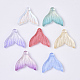 Transparent Spray Painted  Glass Pendants US-GLAA-S190-009A-2