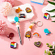 16Pcs 8 Style Food Grade Eco-Friendly Silicone Focal Beads&nbsp;US-SIL-TA0001-74-7